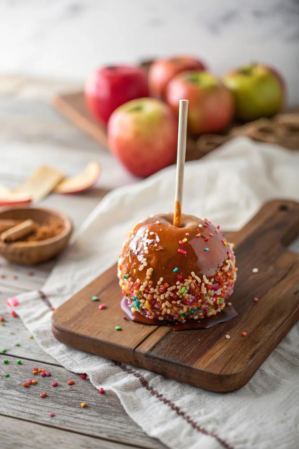 Add a splash of color to your caramel apples and sprinkle some magic into your gift baskets!
