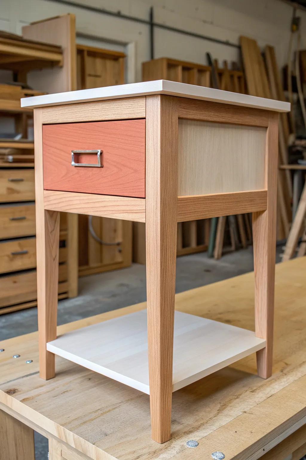 Instant upgrade: picture-frame trim adds elegant depth to simple flat drawer fronts.