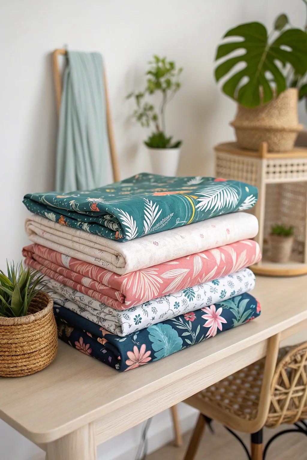 Inspire her creativity with a vibrant selection of unique fabrics, perfect for her next masterpiece.