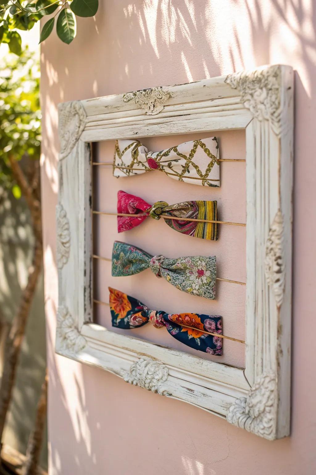Transform vintage charm into a chic headband display with this simple upcycling project!