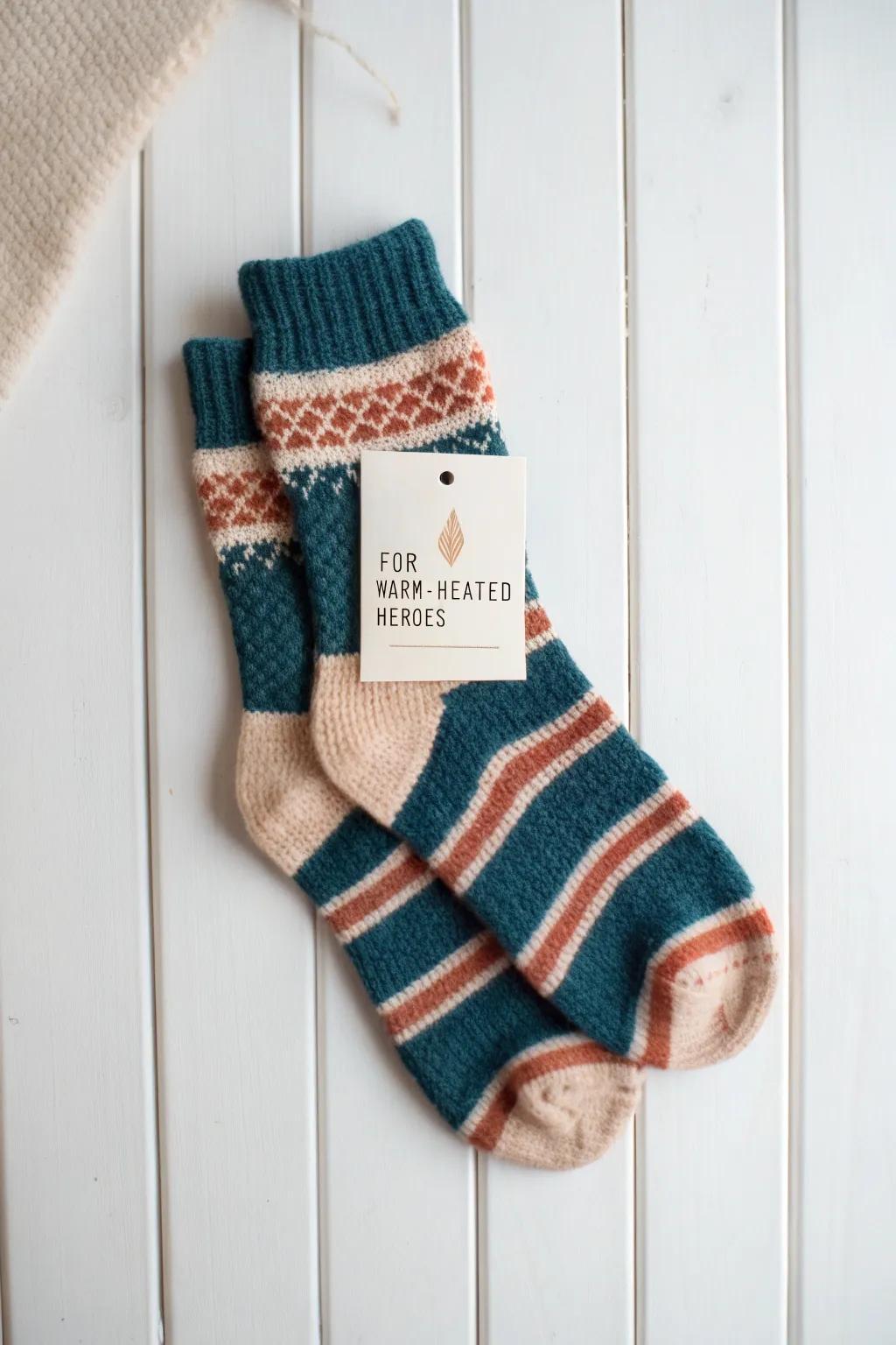 Cozy comfort crafted with love: Perfect for the warm-hearted heroes in your life.