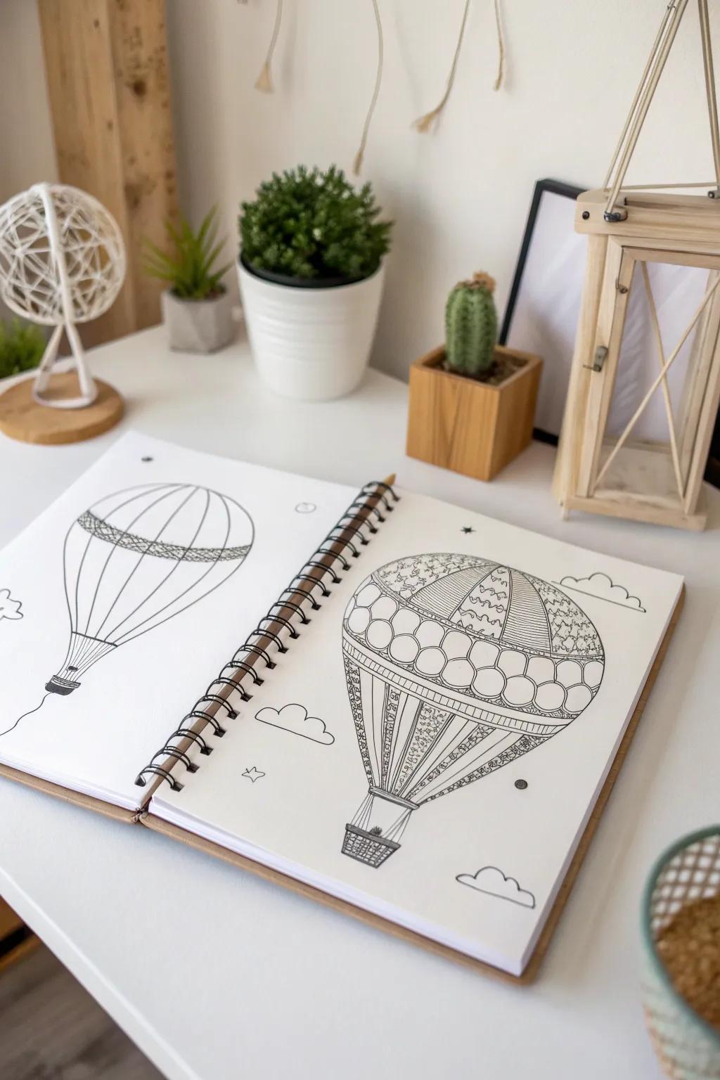Unleash your creativity with a step-by-step guide to drawing a stunning hot air balloon. Perfect for those who appreciate craftsmanship and simplicity.