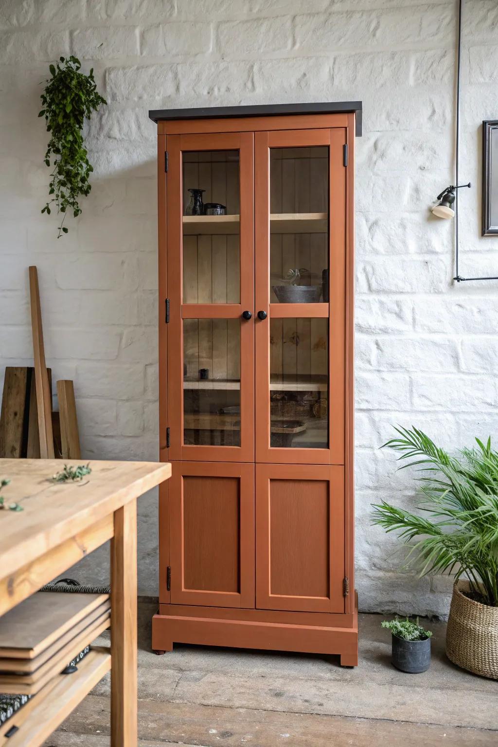 Shaker meets glass: mix uppers and lowers for a custom look that stays calm and cohesive.