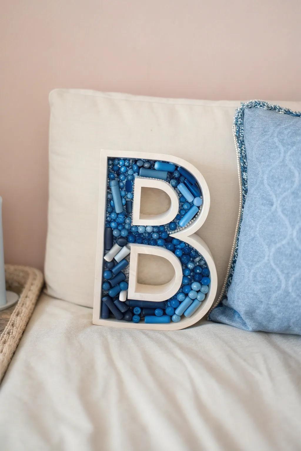 B is for Blue: A calming craft exploring the serene beauty of blue hues.