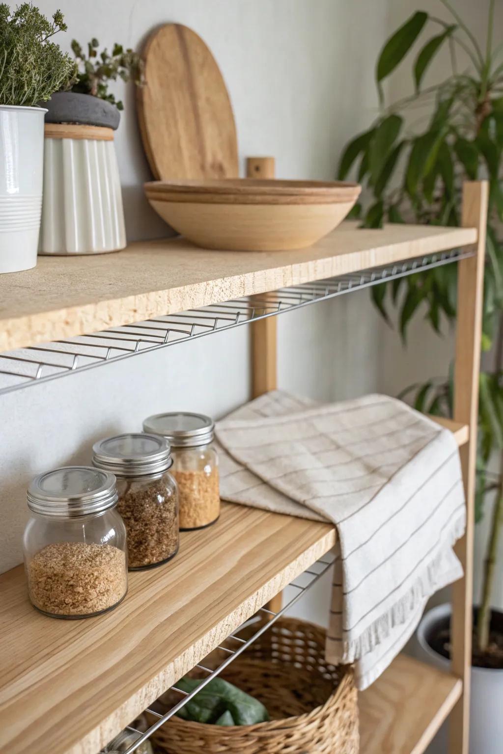 Birch plywood overlay cover that stabilizes flimsy shelves—minimal, sturdy, and beautiful.