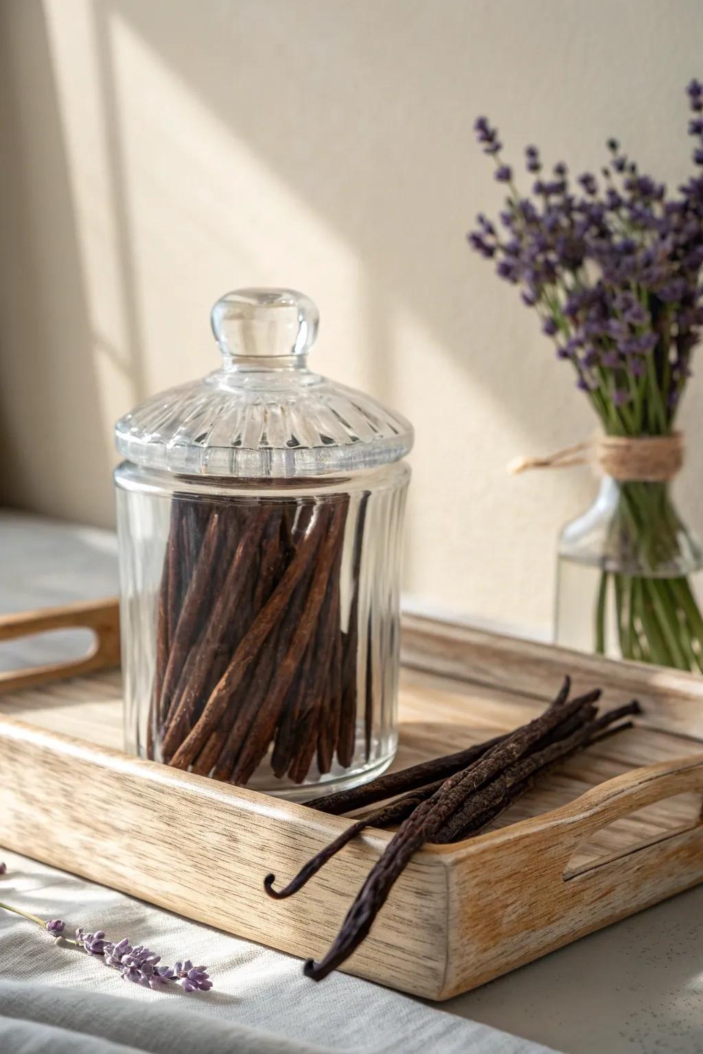 Vanilla Dream: Embrace the sweet, comforting aroma of vanilla pods in your home for a touch of natural elegance.