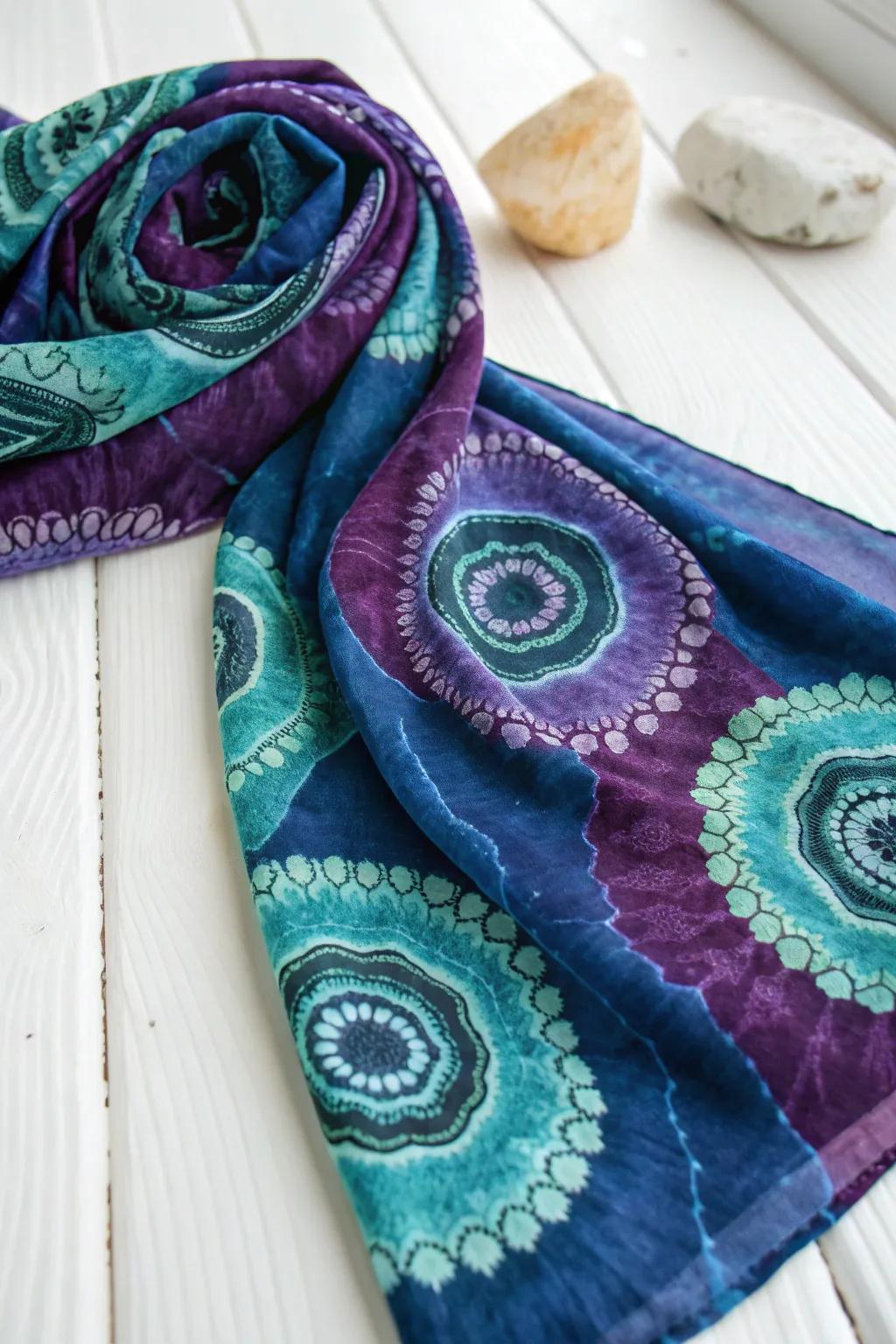 Discover the serene beauty of geode-inspired tie-dye, where nature's artistry meets minimalist elegance.