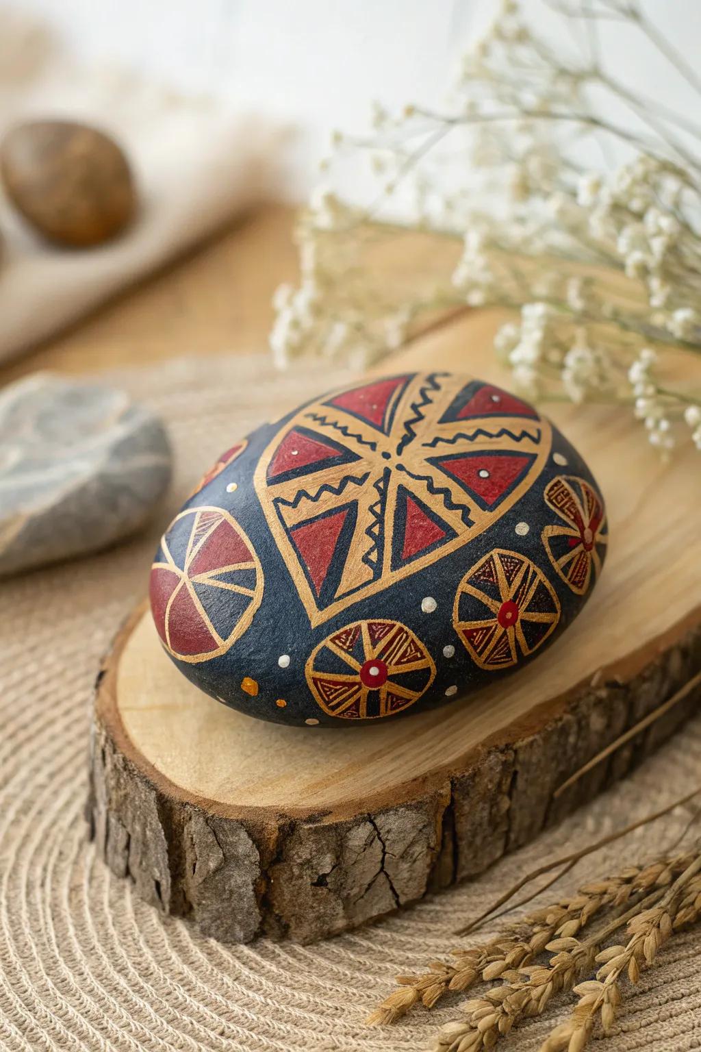 Celebrate diversity with artful symbols on nature's canvas.