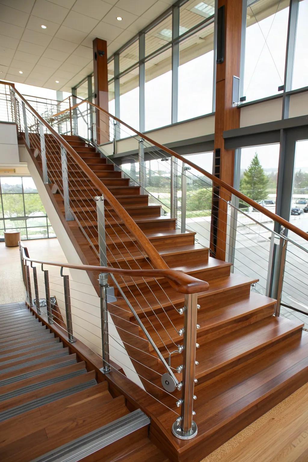 Elevate your space with sleek cable rail systems – where modern design meets craftsmanship.