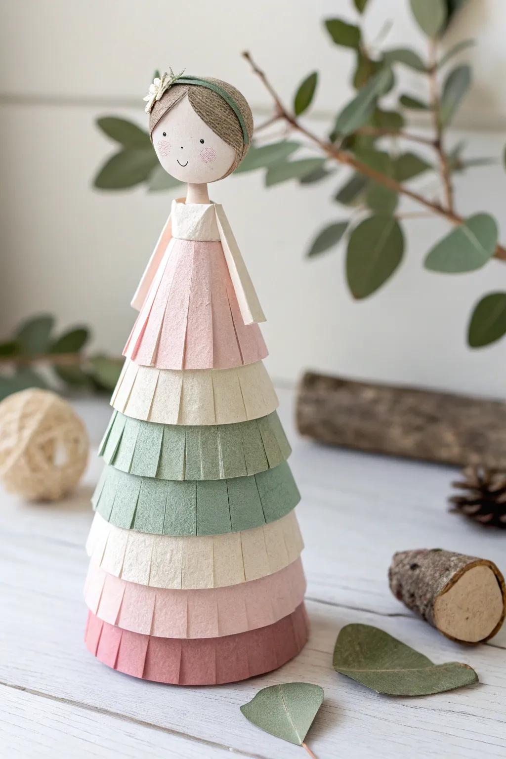 Bring your paper dolls to life with stunning 3D layered outfits that exude minimalist elegance.