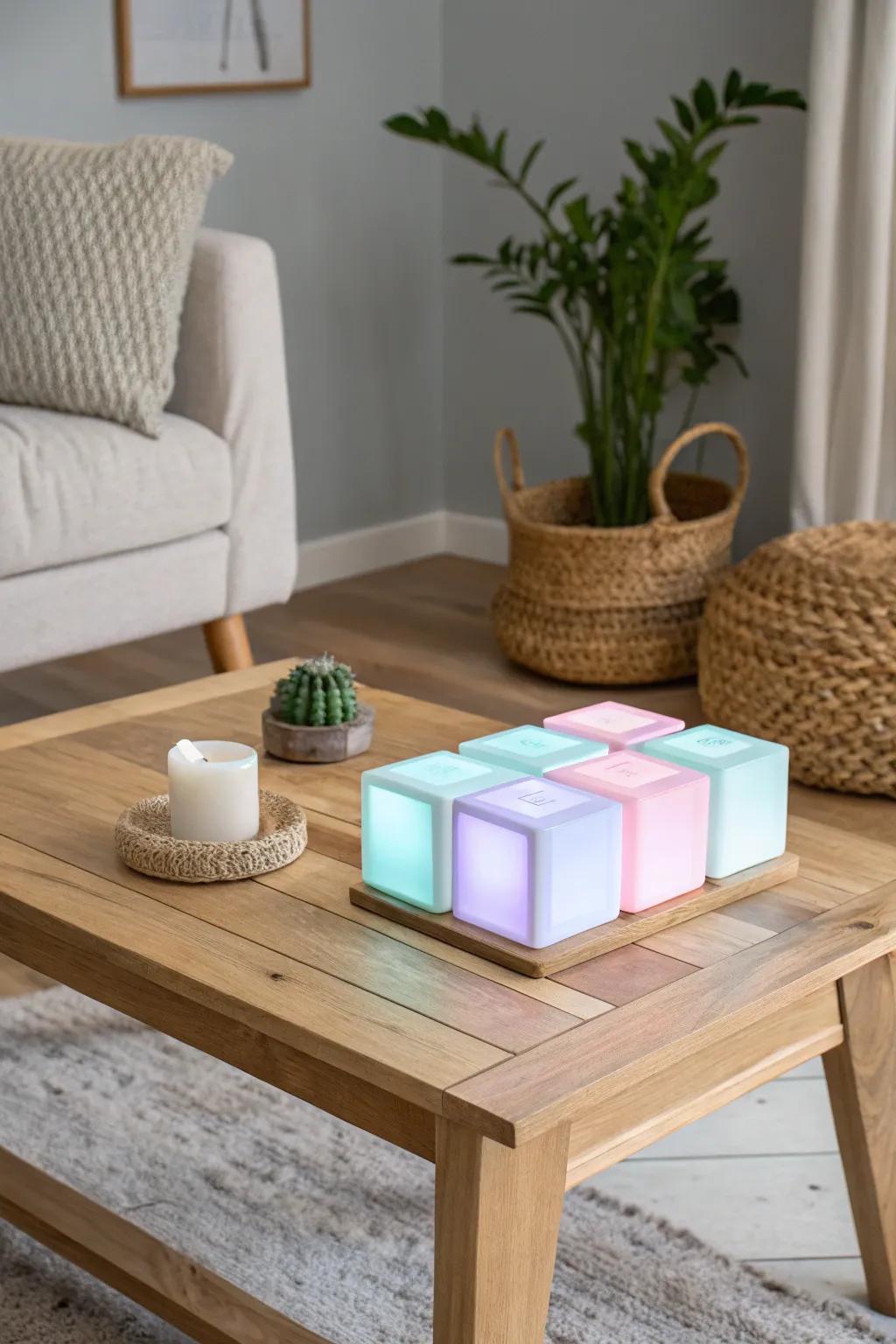Illuminate your game night with a touch of Scandinavian charm and boho flair. 💡✨ #NeonSquares #ScandiBoho