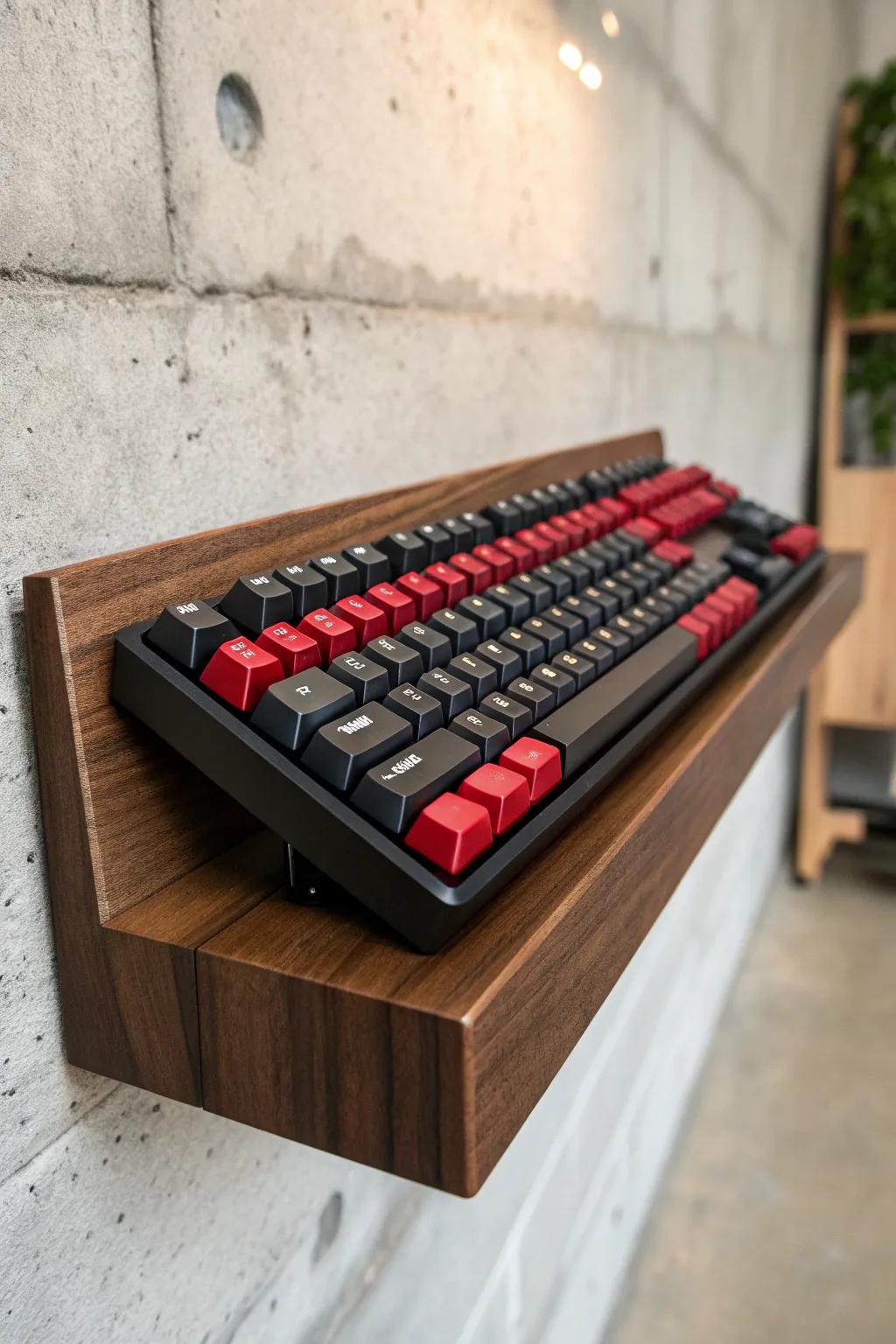 Transform your space into a gallery of craftsmanship with floating shelves.