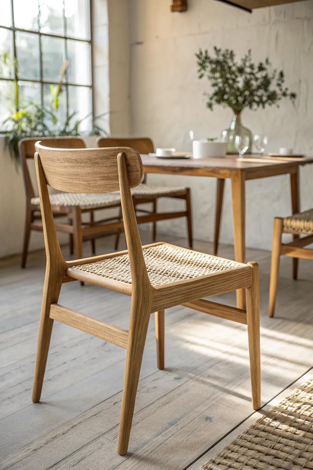 Two-and-two chair repeats make mix-and-match seating feel calm, intentional, and beautifully balanced.