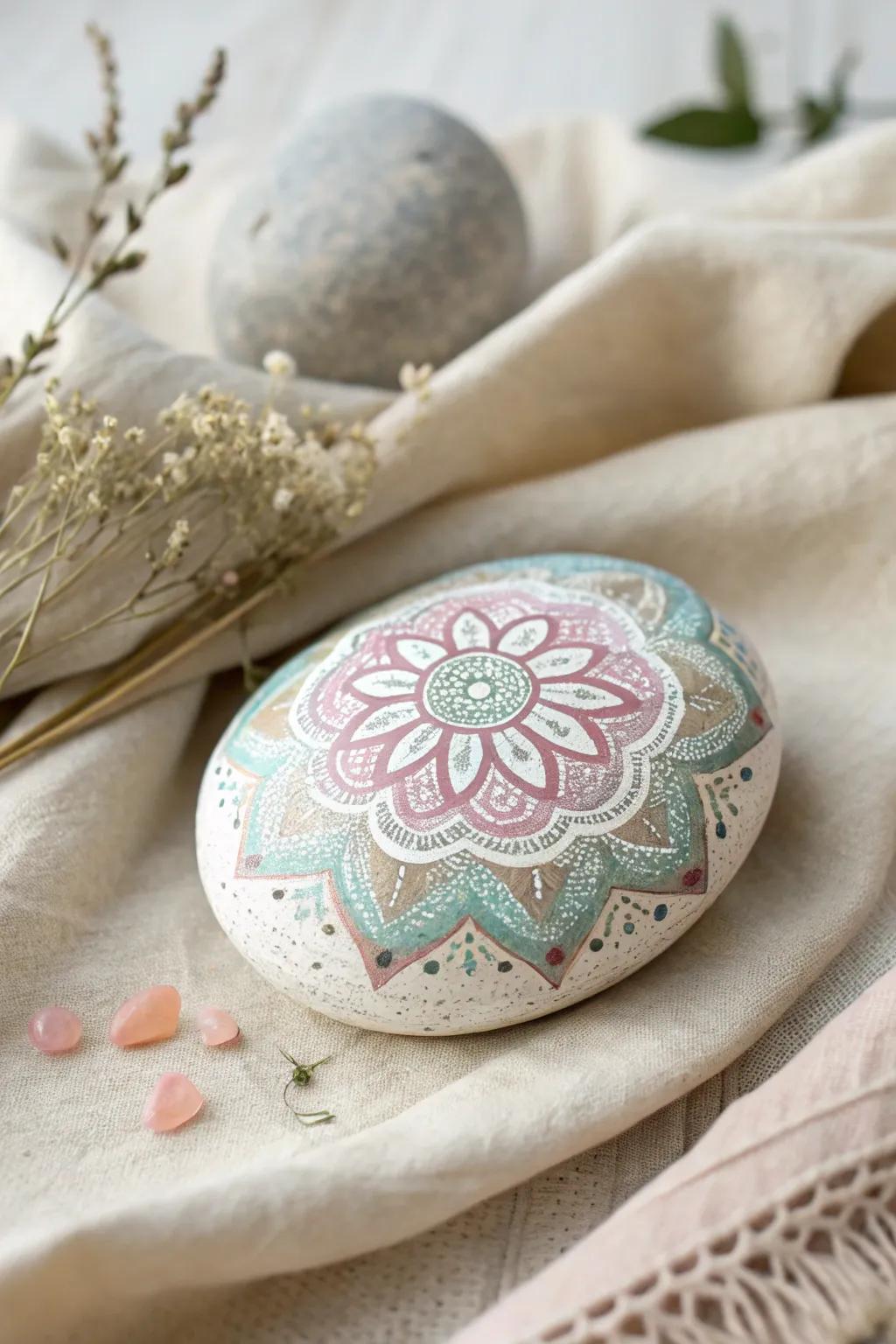 Transform your garden with a touch of artistry—painted rocks add whimsical charm to any natural setting.