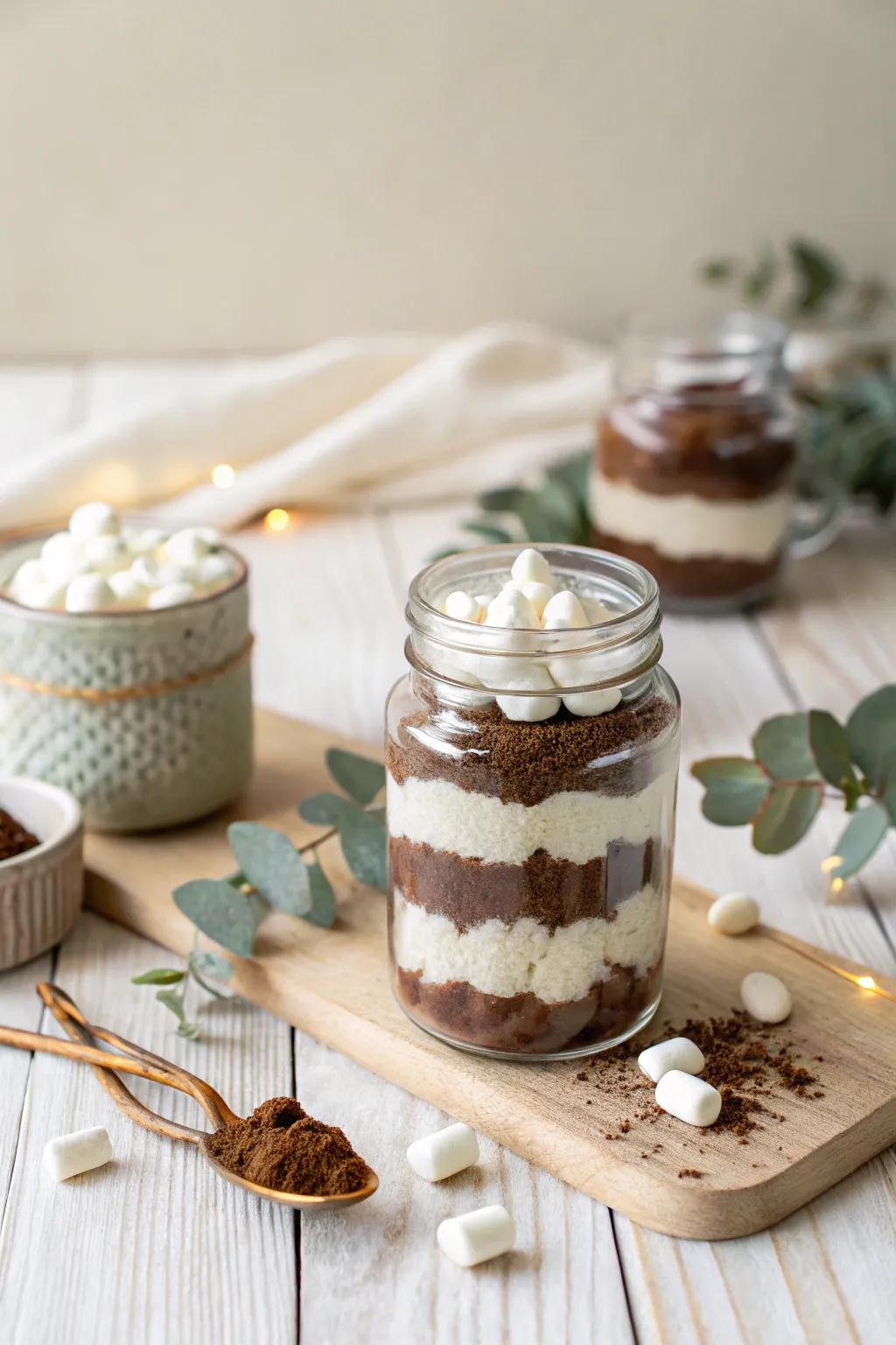 Warm their hearts with a cozy DIY hot chocolate kit, perfect for embracing the chilly season!