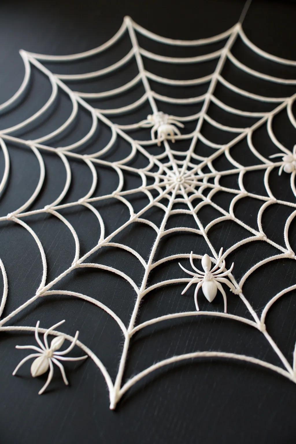Elegant 3D Spiderweb Art: A Blend of Scandinavian Minimalism and Boho Charm