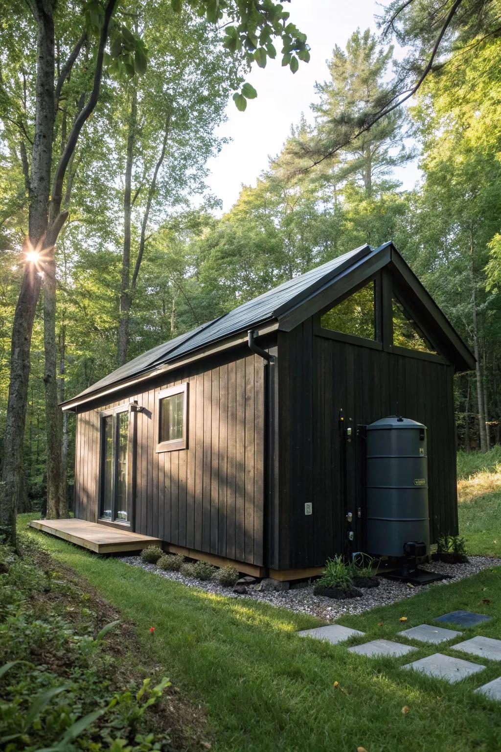 Discover the perfect off-grid oasis, where sustainability meets style.