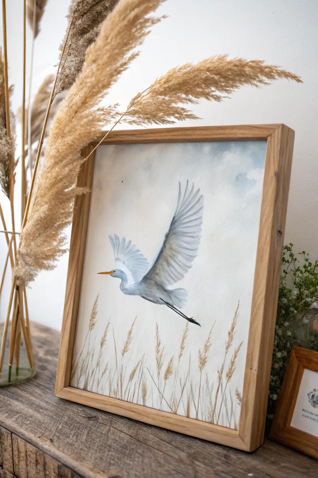 Experience the grace and freedom of birds in flight with this minimalist masterpiece.
