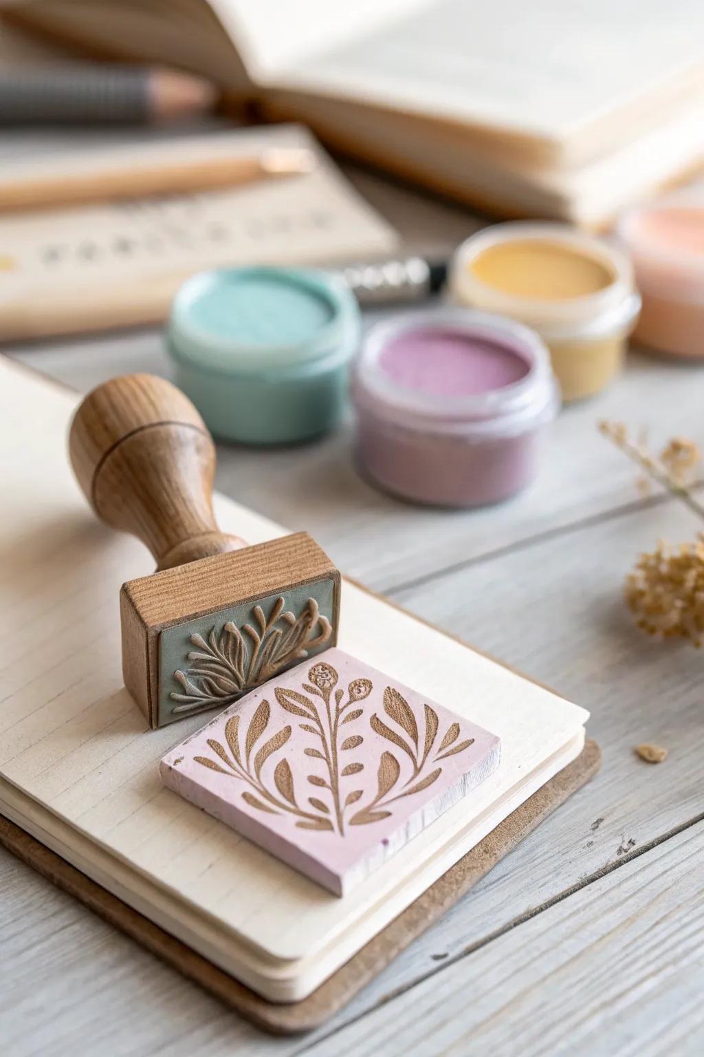 Add a personal touch to your favorite reads with custom ink colors and a beautifully crafted stamp.