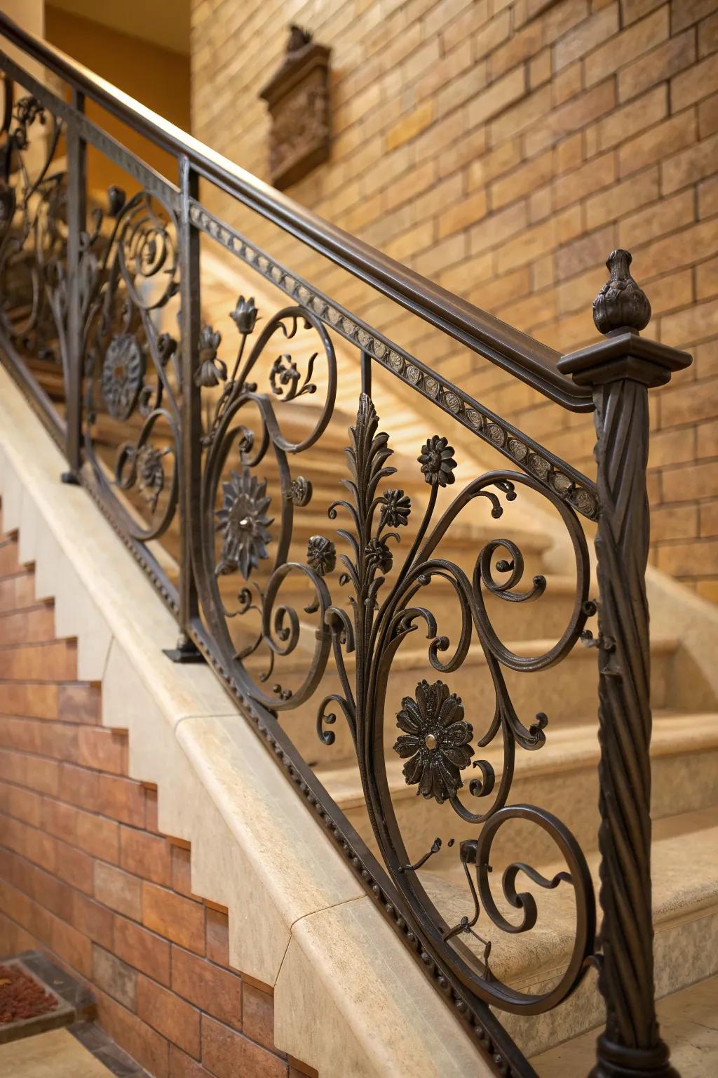 Elevate your home's elegance with timeless wrought iron details.