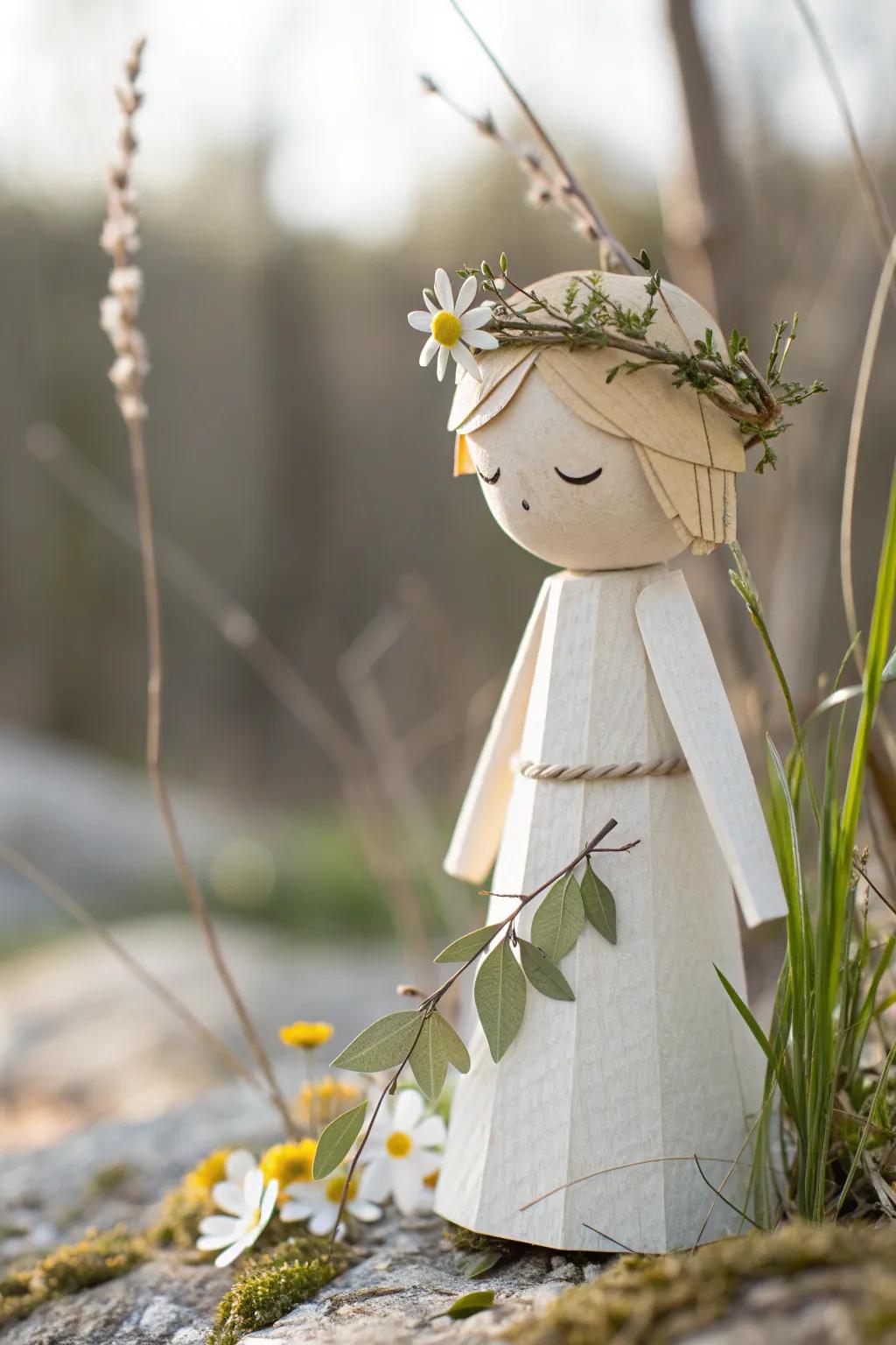 Embrace the beauty of nature with these charming DIY paper doll accessories.