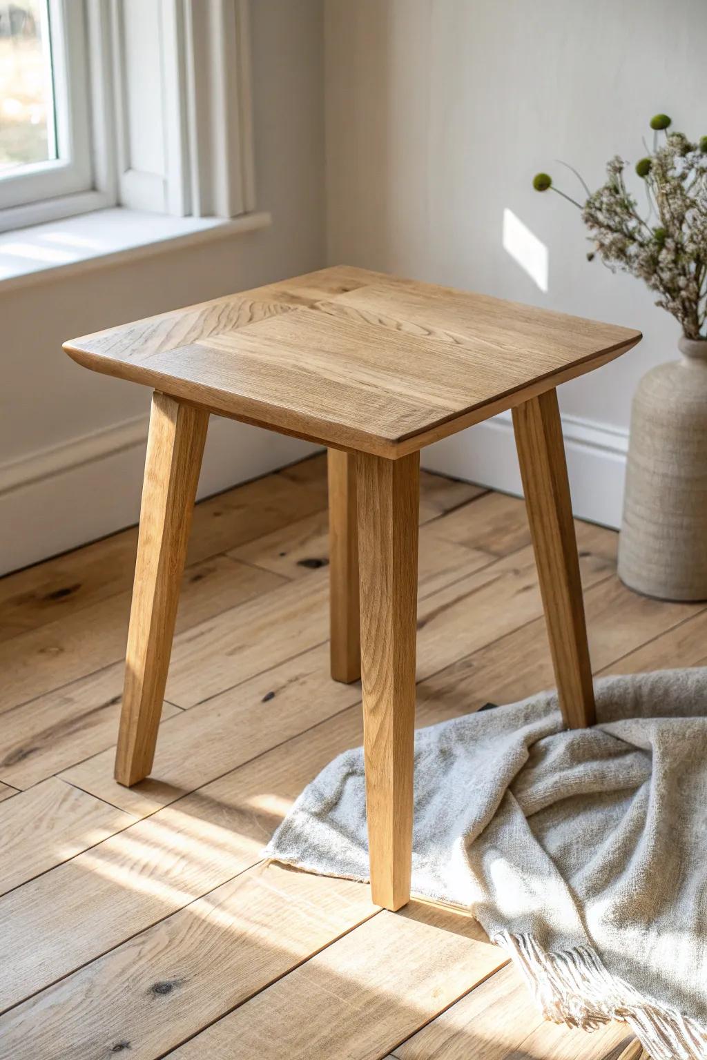 Classic breadboard ends add a tailored, furniture-grade finish to any end table top.