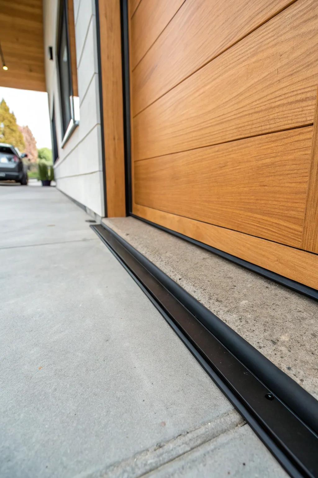 Fresh weatherstripping creates a crisp, clean garage door edge—no more dusty gaps or drafts.