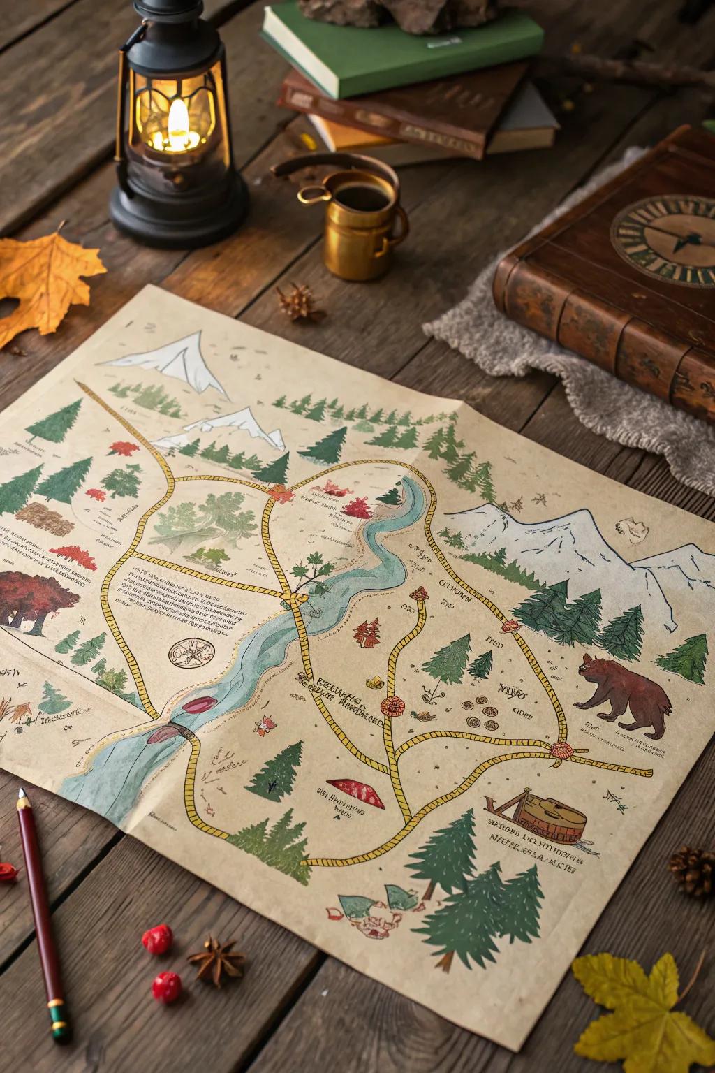 Unleash your creativity with a personalized bear hunt map—where every path tells a story.