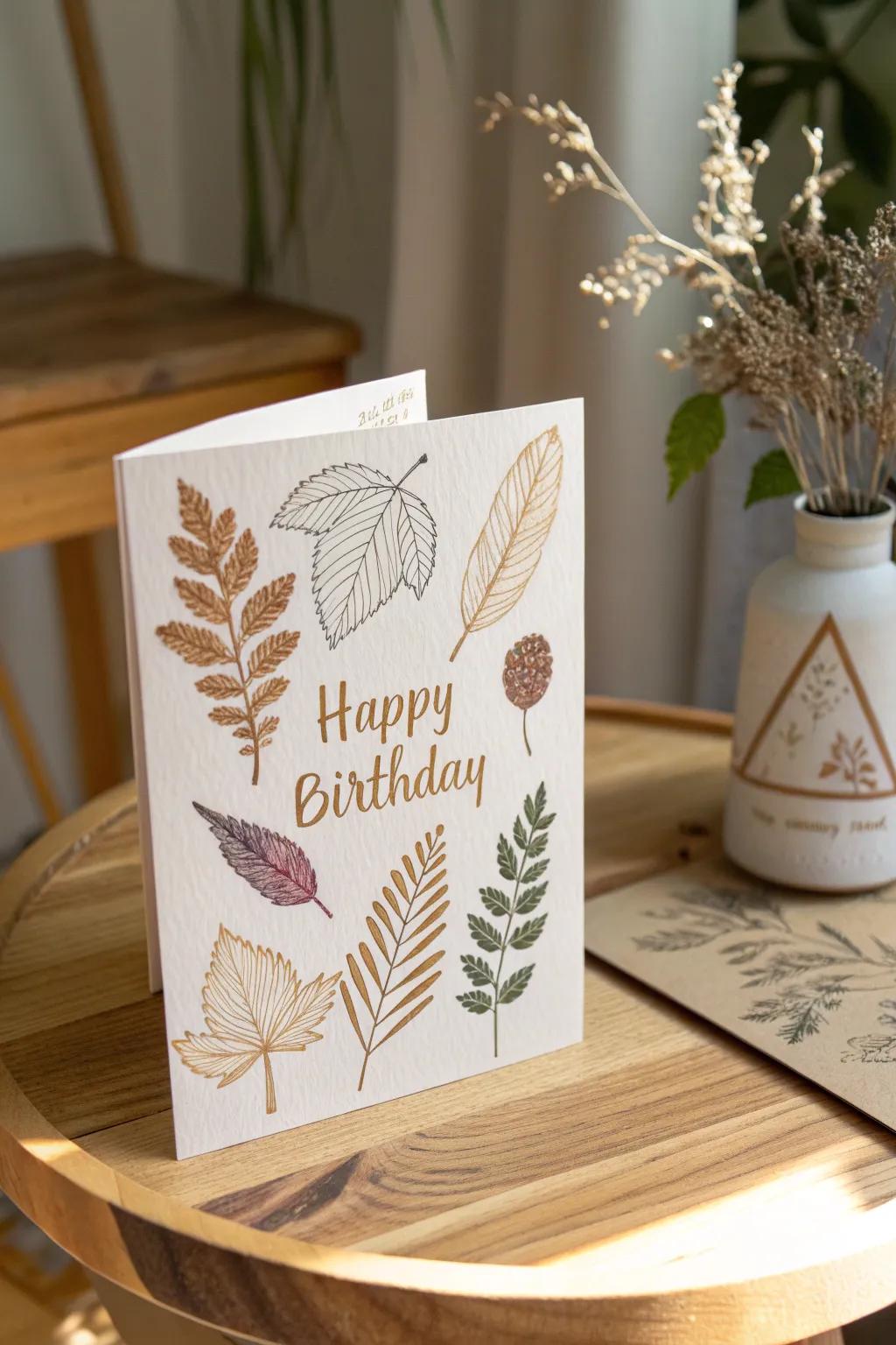 Crafted with love, nature's touch makes every card unique. 🌿✨