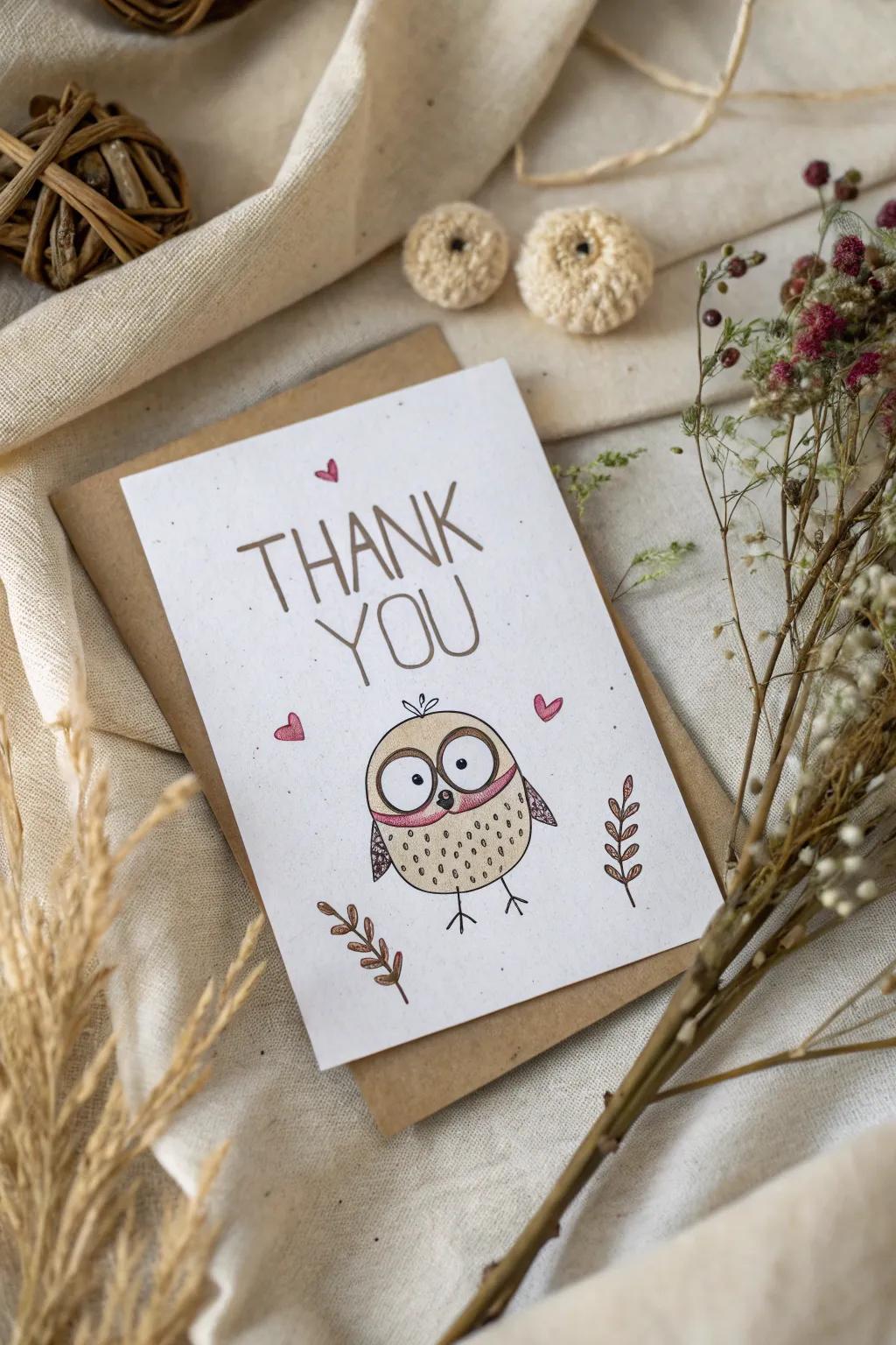Bring joy with googly-eyed creations - fun and heartfelt thank you cards made by little hands!