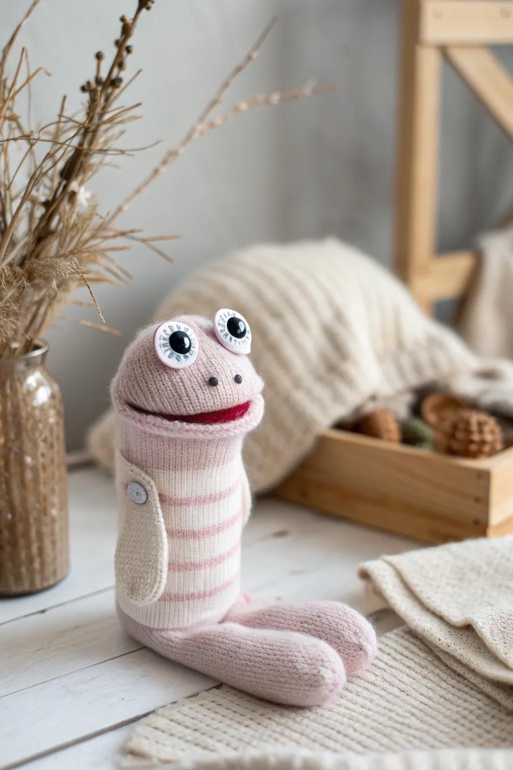 Transform old socks into delightful friends with just a few buttons and stitches!