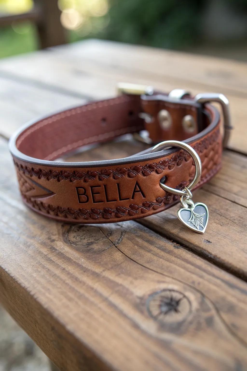 Spoil your furry friend with a touch of craftsmanship — custom leather dog collars that speak love and style.