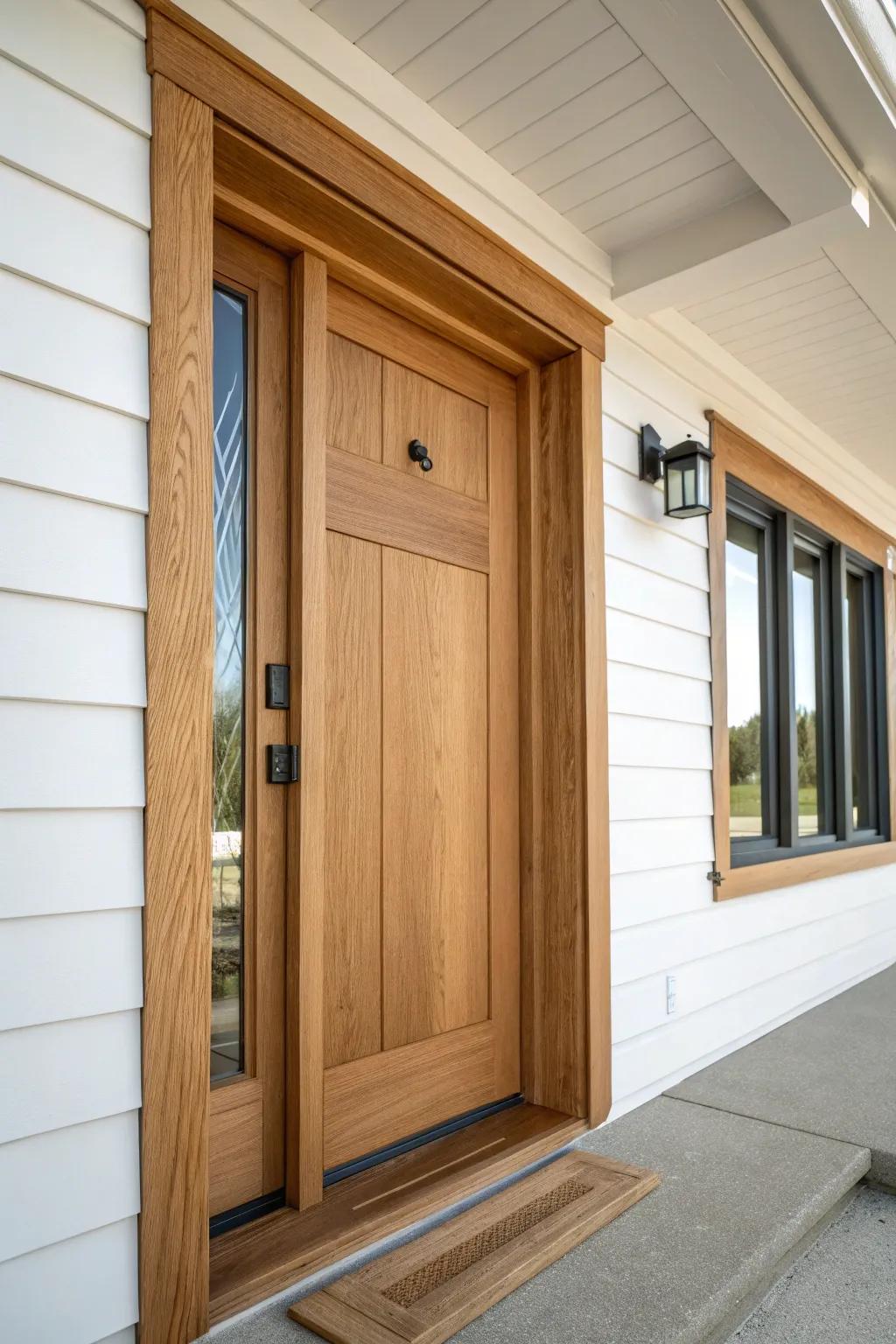 Extra-deep wood trim adds a luxe modern shadow line—clean, minimal, and beautifully crafted.