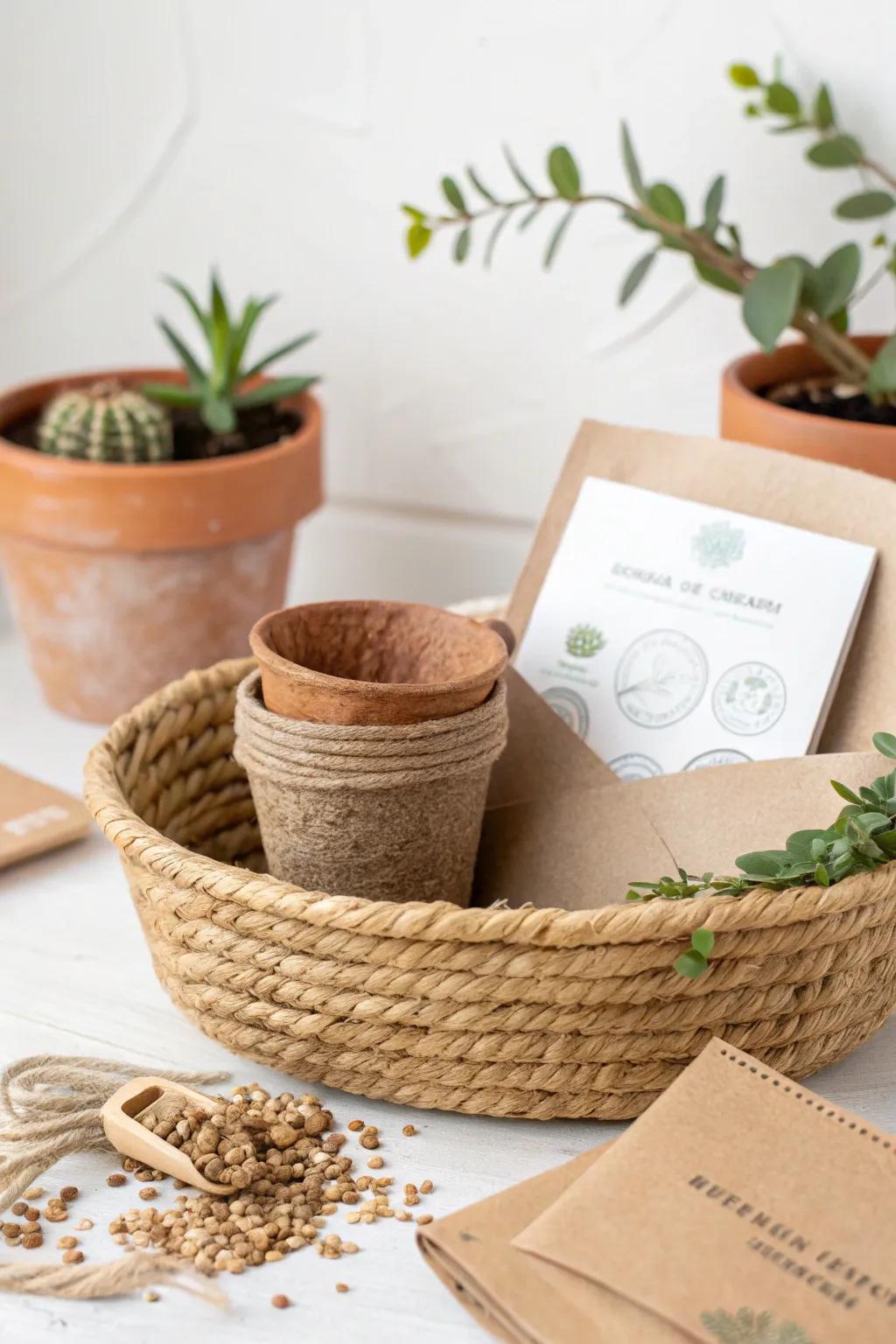 Nurture nature with style: Discover the beauty of growth with an eco-friendly planting kit.