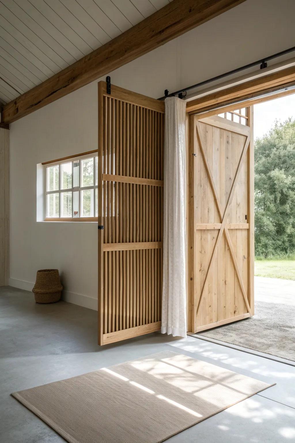 Open the bay door and let fresh air flow—simple ventilation that makes workouts feel lighter.