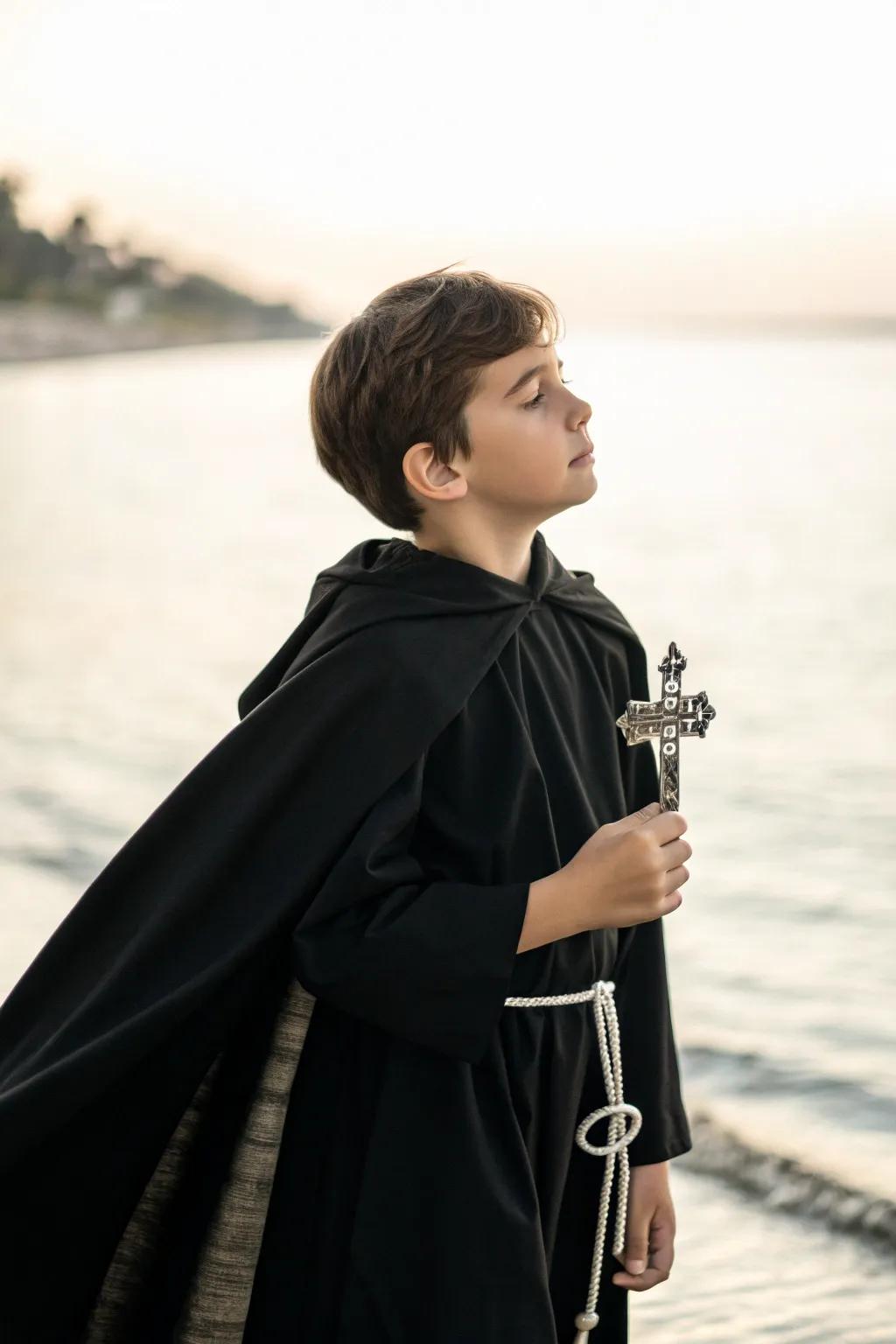 Elegance in simplicity: A young saint in the making.