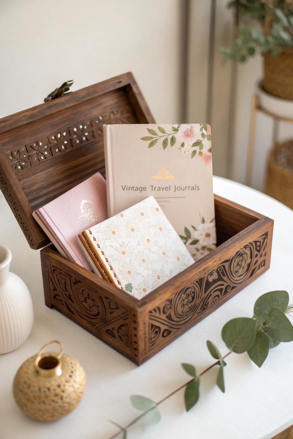 Unlock your imagination with a Travel Journal Box – where every entry is a journey through time.