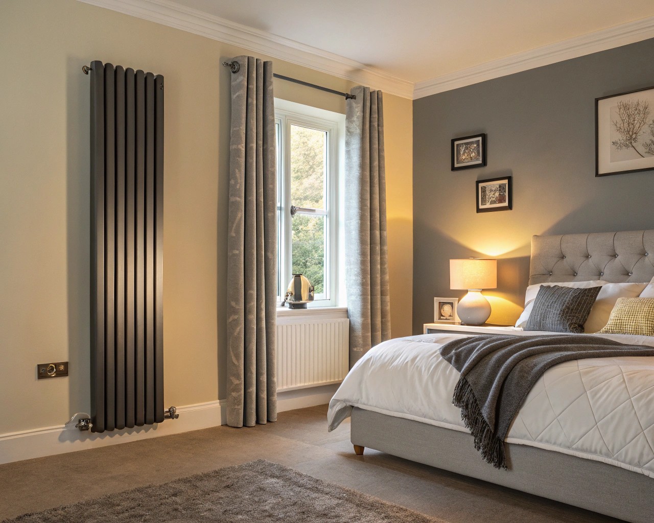 Bedroom designs can incorporate radiators safely without compromising comfort or aesthetics.