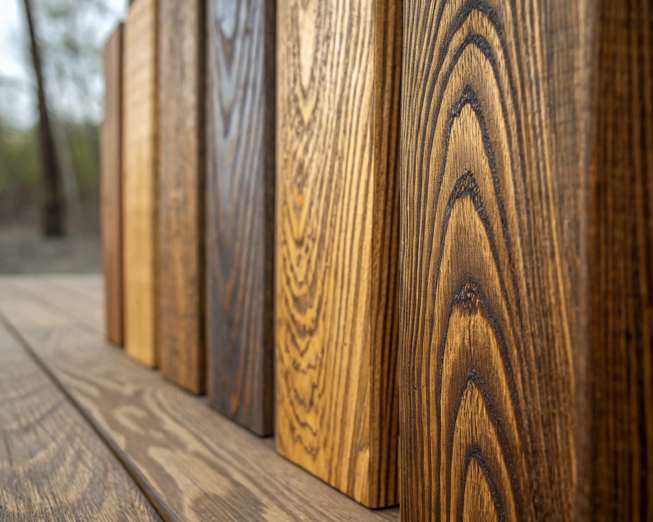 Consider the natural aging and interaction of wood with light and airflow for dynamic interiors.