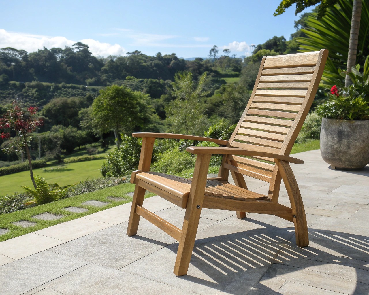 Design for comfort: welcoming outdoor furniture that invites relaxation.
