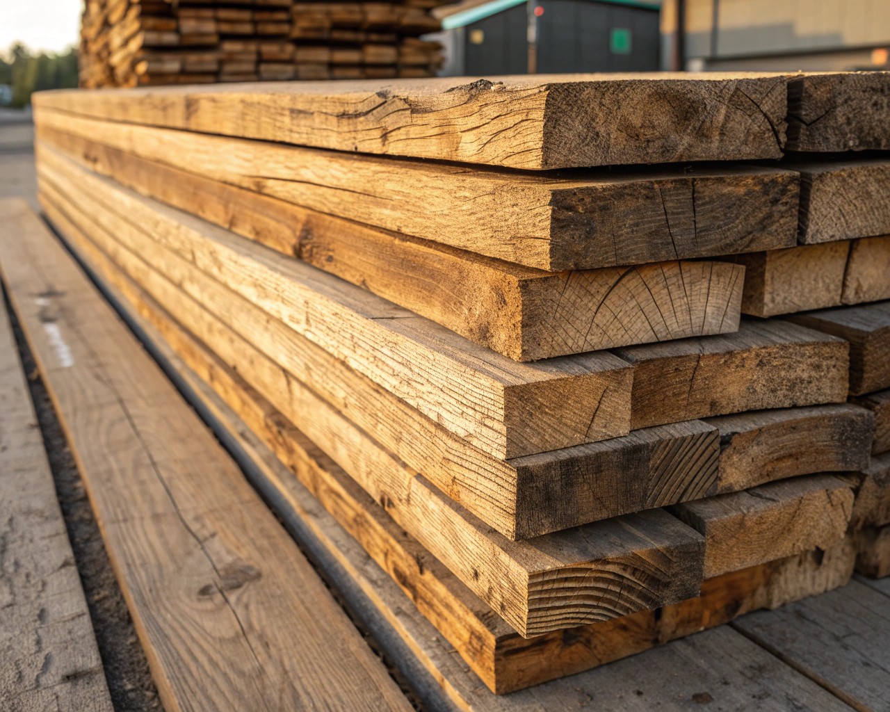 Reclaimed wood carries the charm of its storied past, offering a unique allure.