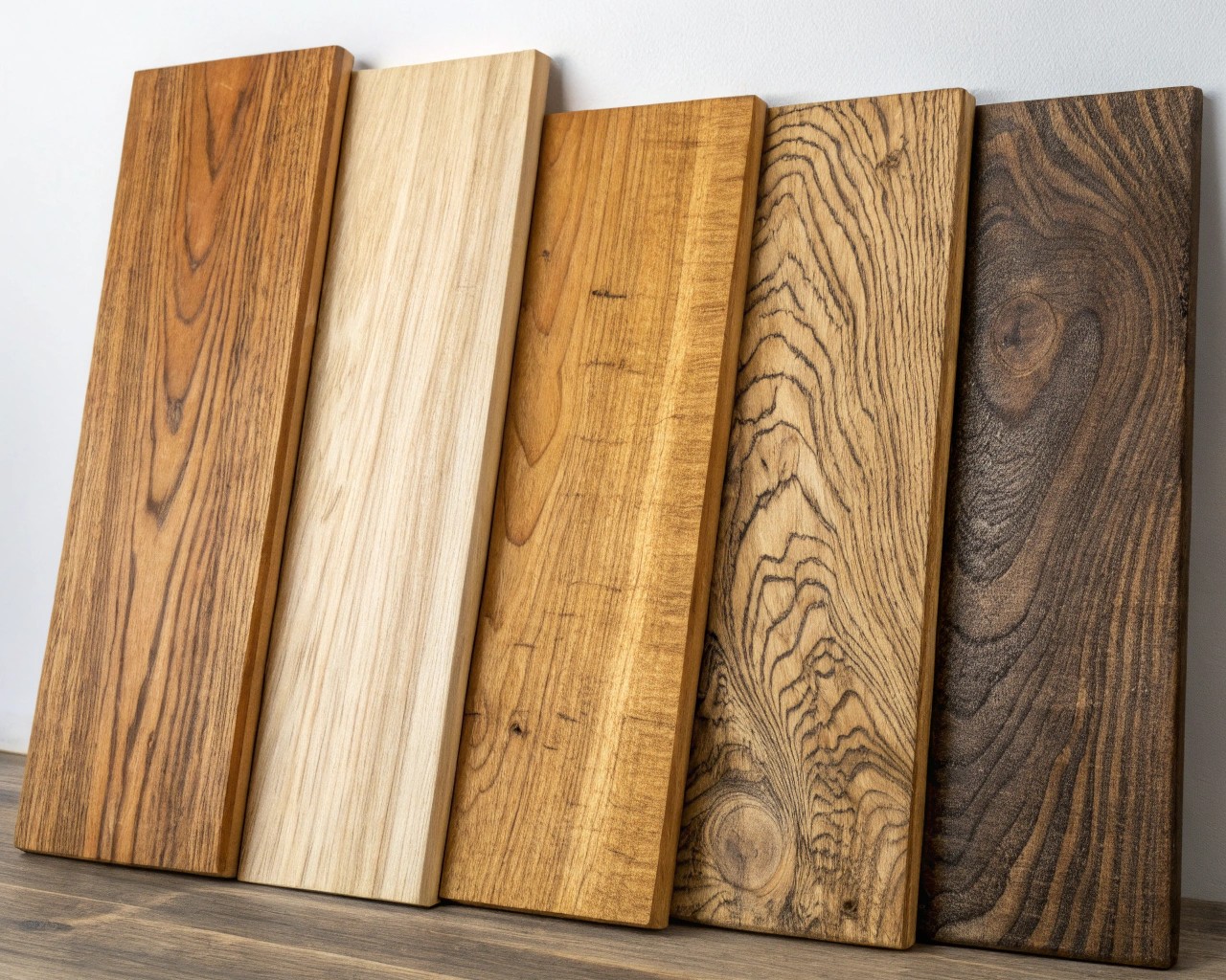 Various wood types that embody natural beauty and functionality.