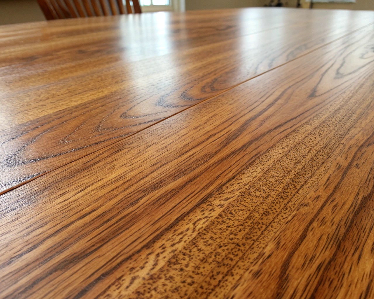 Waxed wood creates a soft, velvety glow, perfect for vintage or low-wear pieces.