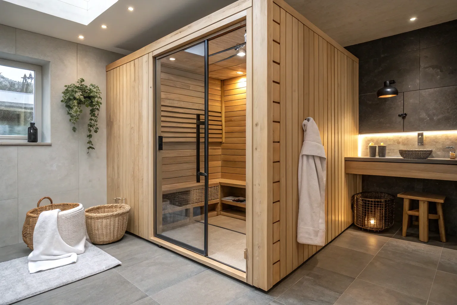 16+ Cozy Basement Sauna Ideas with Beautiful Wood Finishes