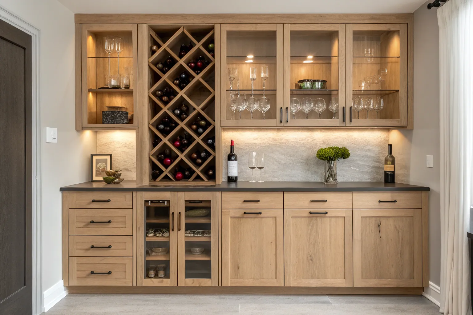 5+ Cozy Basement Wine Bar Ideas with Warm Wood Accents
