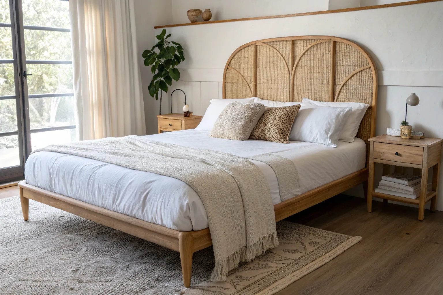 18+ Stylish Bedroom Headboard Ideas in Wood for a Cozy Room