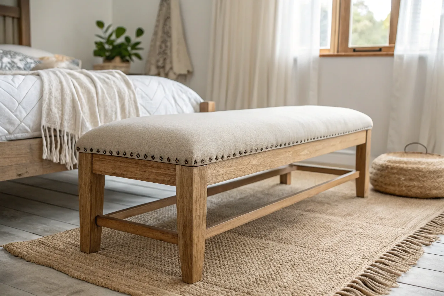 14+ Cozy Bedroom Seating Ideas with Wooden Benches & Chairs