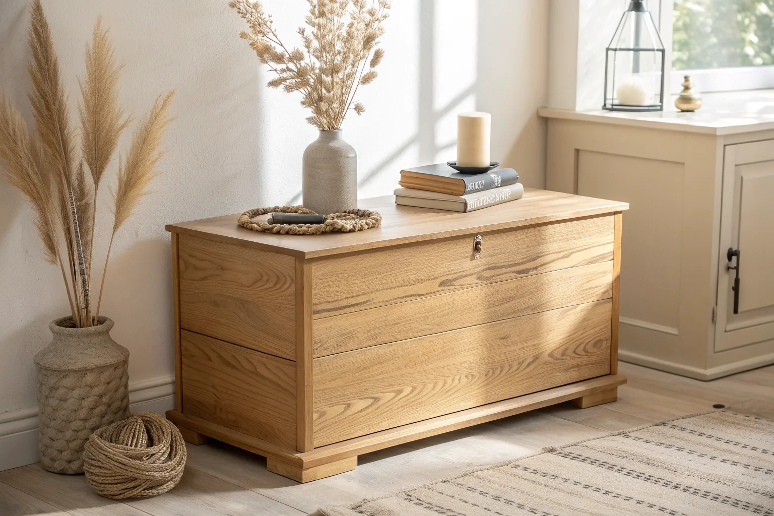 18+ Charming Chest Decoration Ideas for a Cozy Wood Home