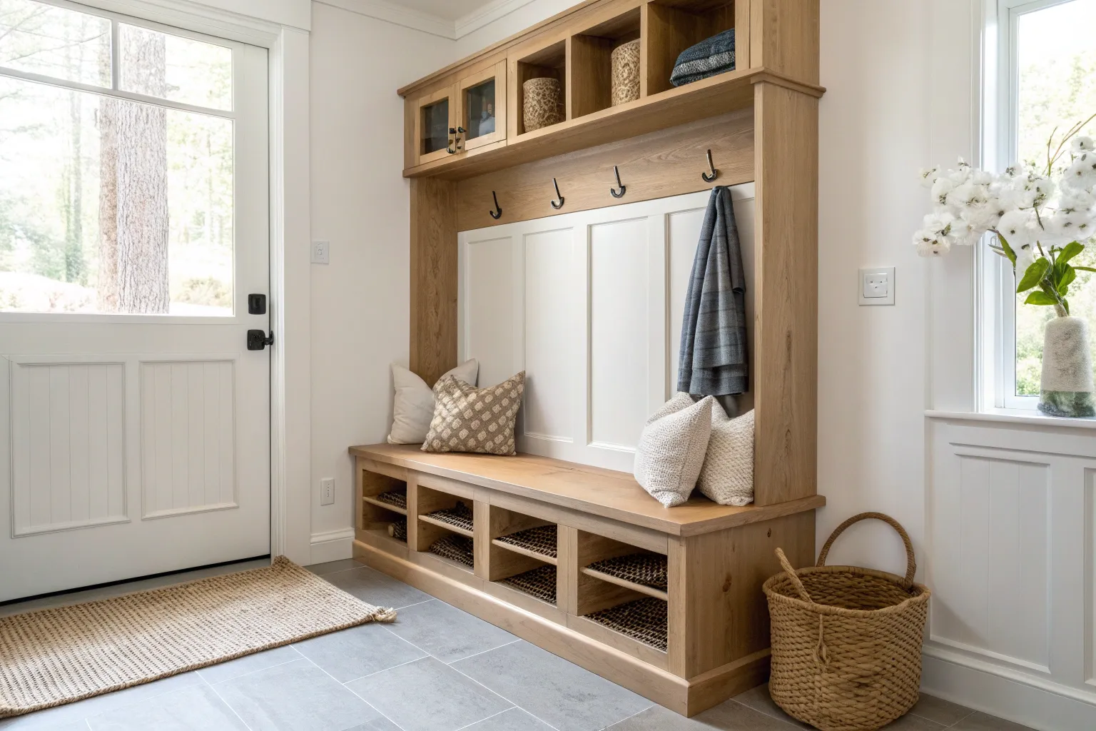 13+ Stylish Corner Mudroom Ideas for Small Spaces