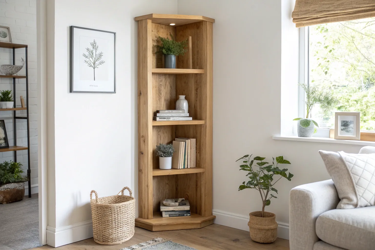 9+ Smart Corner Shelving Ideas for Cozy Wooden Spaces